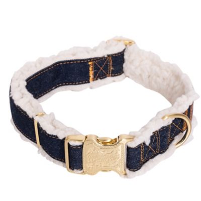 Image showing  Denim and Sherpa Dog Collar