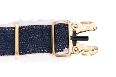 Image showing  Denim and Sherpa Dog Collar