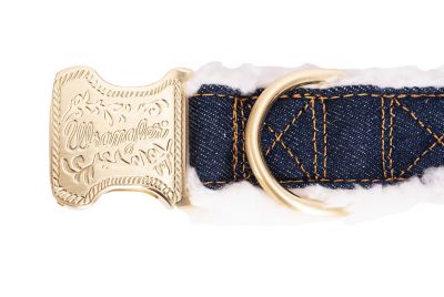 Image showing  Denim and Sherpa Dog Collar