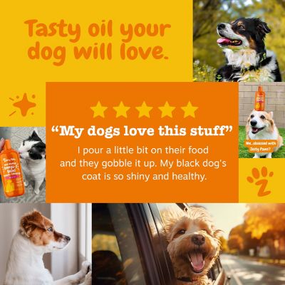 Image showing 6 th Zesty Paws Salmon Oil Pet Supplement, 8 oz.