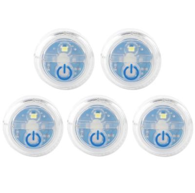 Image showing 8 th LUXPRO Micro LED Puck Lights, 5-Pack