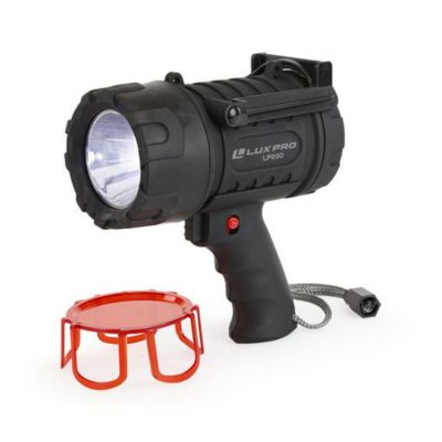 LUXPRO Rechargeable Rugged 2000 Lumen Spot light with Red Lens