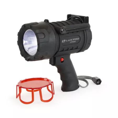 LUXPRO 2 000 lumens rechargeable and robust spotlight with red lens Flashlights