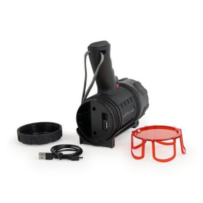 Image showing  2,000-Lumen Rechargeable Rugged Spot light with Red Lens