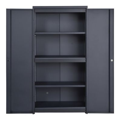 Image showing  36 in. x 18 in. x 72 in. Ready-to-Assemble Cabinet, Black