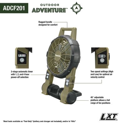 Image showing  Outdoor Adventure 18V LXT 9 in. Fan, Tool Only, ADCF201Z