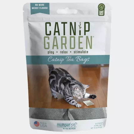 Multipet Catnip Garden Catnip Tea Bags 6 ct Catnip & Cat Grass