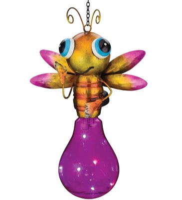 Regal Art & Gift Solar Firefly Lantern - Pink