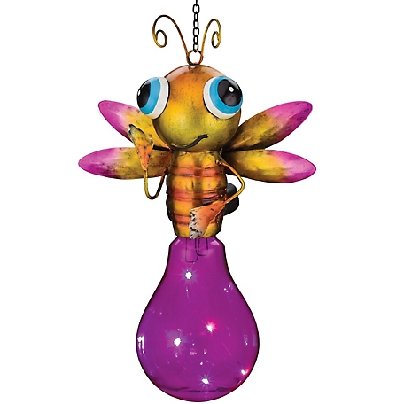 Regal Art & Gift Solar Firefly Lantern - Pink