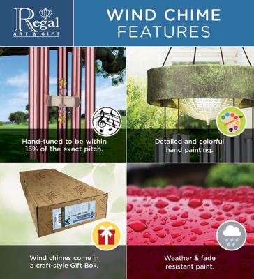 Image showing  Wind Bell 4 in. - Burgundy