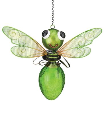 Regal Art & Gift Solar Dragonfly Lantern - Green