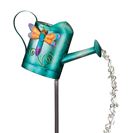 Regal Art & Gift Watering Can Solar Stake - Dragonfly