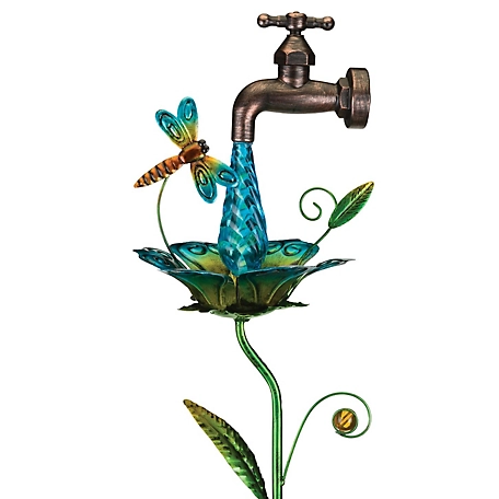 Regal Art & Gift Waterdrop Solar Stake - Dragonfly
