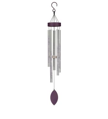Regal Art & Gift Floral Chime 32 in. - Silver