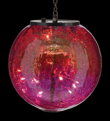 Image showing  Globe Solar Lantern - Pink
