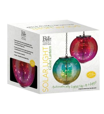 Image showing  Globe Solar Lantern - Pink