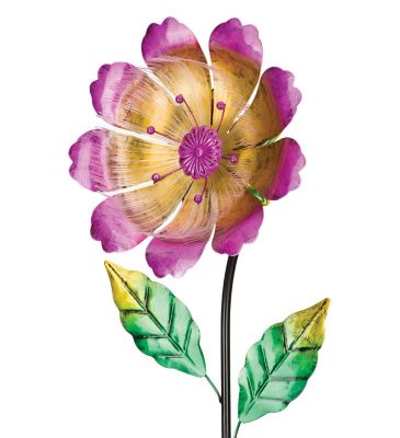 Regal Art & Gift Flower Burst Solar Stake, Yellow