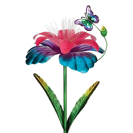 Regal Art & Gift Fantasy Flower Solar Stake - Hibiscus