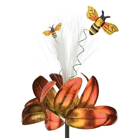 Regal Art & Gift Sparkle Solar Spinner Stake - Bee