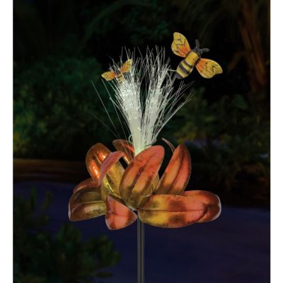 Image showing  Sparkle Solar Spinner Stake, Bee