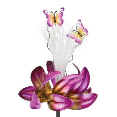 Regal Art & Gift Sparkle Solar Spinner Stake - Butterfly