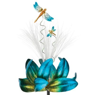 Regal Art & Gift Sparkle Solar Spinner Stake - Dragonfly