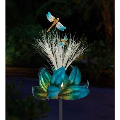 Image showing  45.5 in. Sparkle Solar Spinner Stake, Dragonfly
