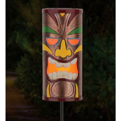 Image showing  37 in. Tiki Solar Stake, Brown