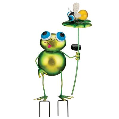 Image showing  Backyard Solar Stake - Frog