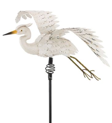 Regal Art & Gift 46 in. Bird Bouncie Stake, Egret