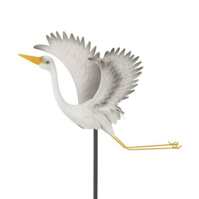 Regal Art & Gift Bird Jiggly Stake - Egret