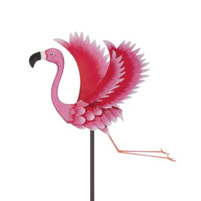 Image showing  44 in. Bird Jiggly Stake, Flamingo