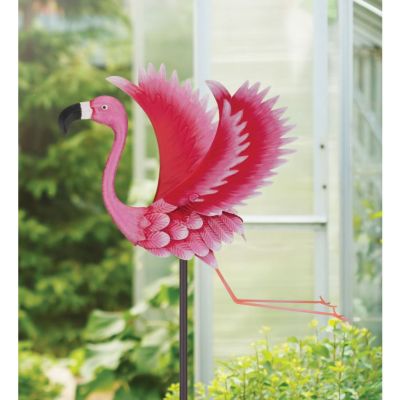 Image showing  44 in. Bird Jiggly Stake, Flamingo