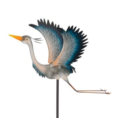 Image showing  44 in. Bird Jiggly Stake, Heron