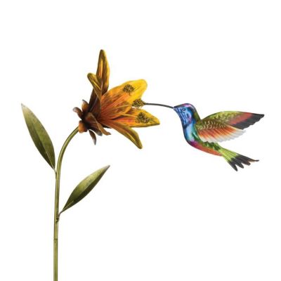 Regal Art & Gift Hummingbird Flower Stakes - Purple Coronet
