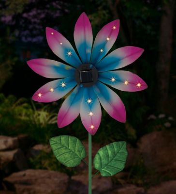 Image showing  Spinner Solar Stake - Pink