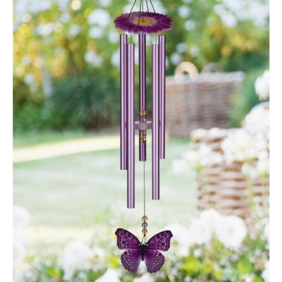 Image showing  32 in. Butterfly Chime, Purple Emperor