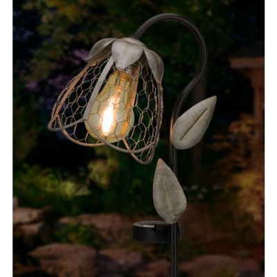 Image showing  Edison Solar Stake, Flower Down