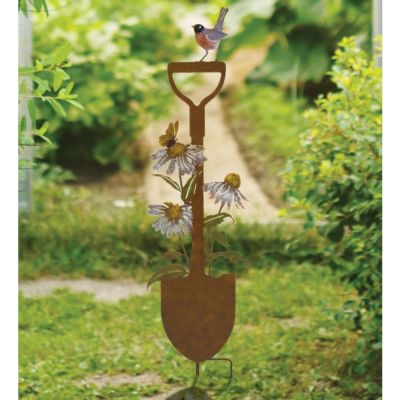 Image showing  36.5 in. Rustic Shovel Stake, Black Eyed Susan