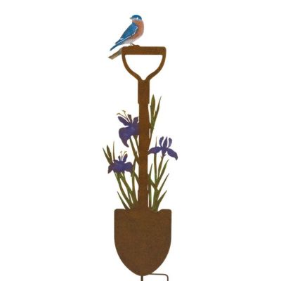 Image showing  35.5 in. Rustic Shovel Stake, Iris