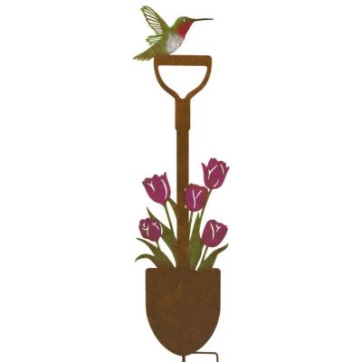 Regal Art & Gift 36.75 in. Rustic Shovel Stake, Tulip