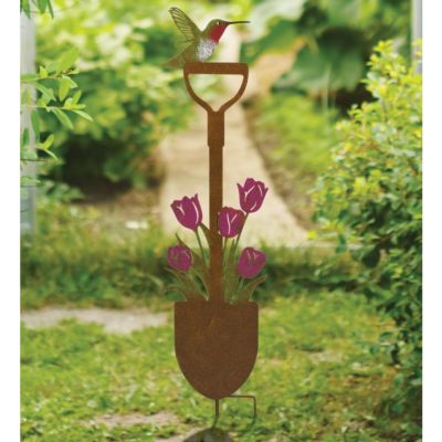 Image showing  36.75 in. Rustic Shovel Stake, Tulip
