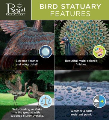 Image showing  Bird Jiggly Stake - Peacock