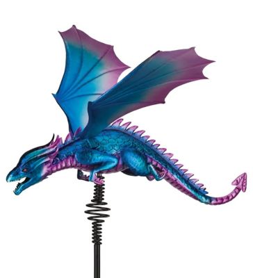 Regal Art & Gift 46 in. Dragon Bouncie Stake, Purple