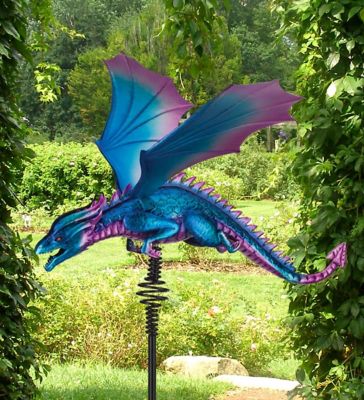 Image showing  46 in. Dragon Bouncie Stake, Purple