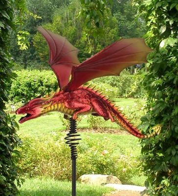 Image showing  46 in. Dragon Bouncie Stake, Red