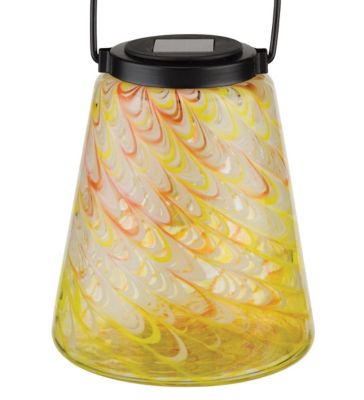 Regal Art & Gift Swirl Solar Lantern - Amber