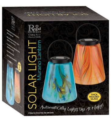 Image showing  Swirl Solar Lantern - Blue