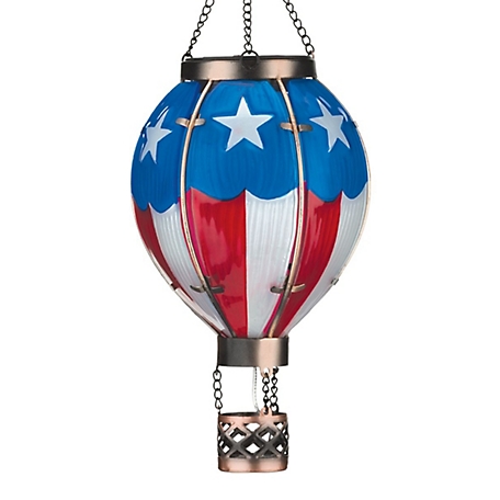 Regal Art & Gift Hot Air Balloon Solar Lantern Sm - Americana