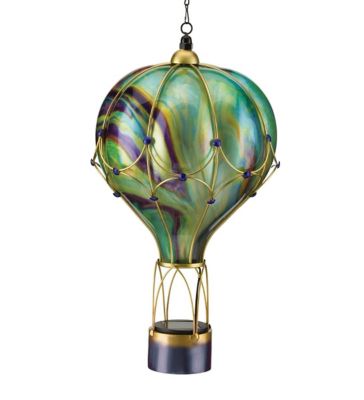 Regal Art & Gift Large Solar-Powered Osmosis Balloon Lantern, Green